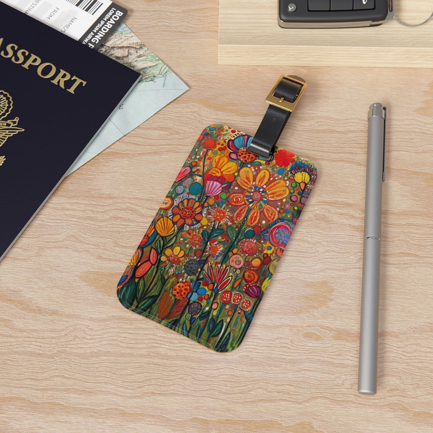 Acrylic Luggage Tag in Meadow