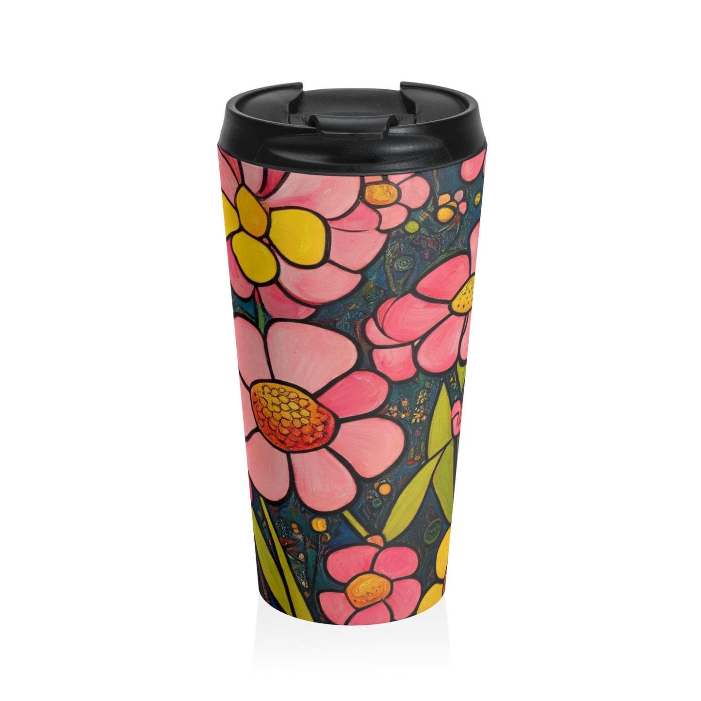 Stainless Steel Travel Mug in Daisy