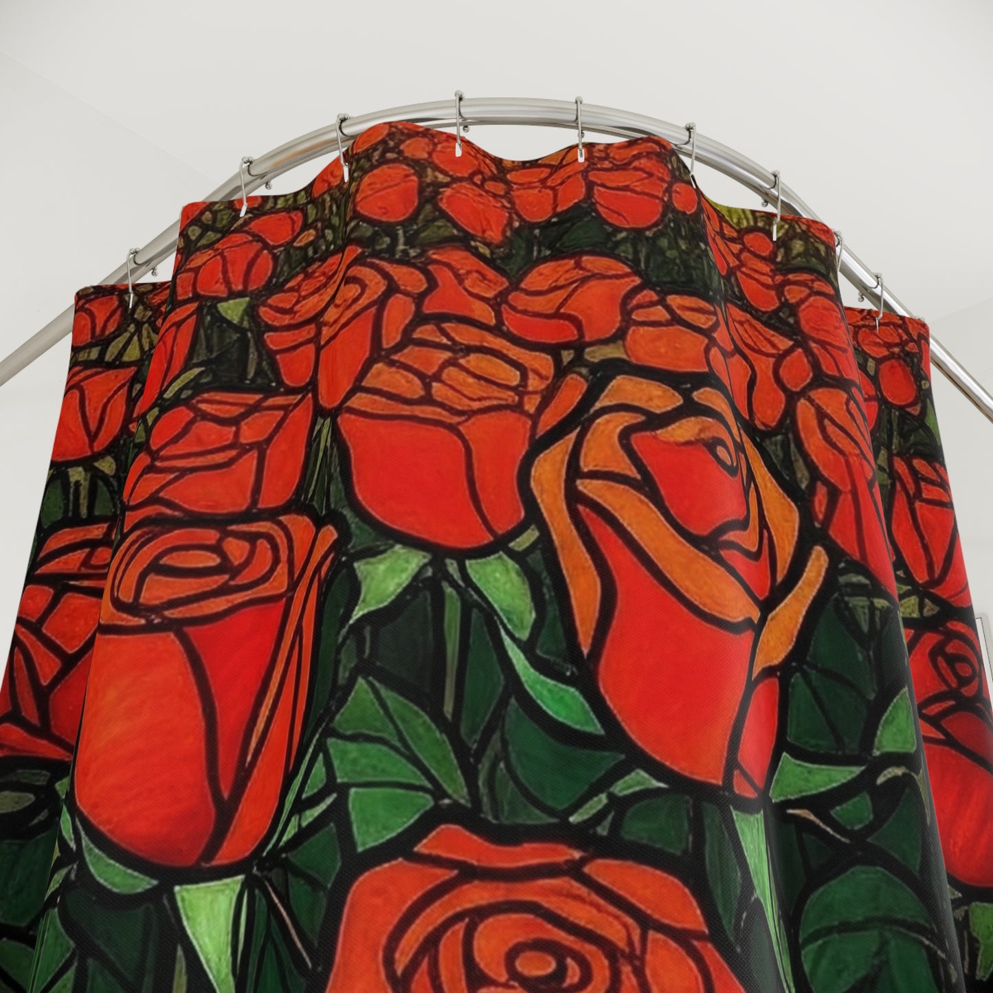 Shower Curtain in Rouge