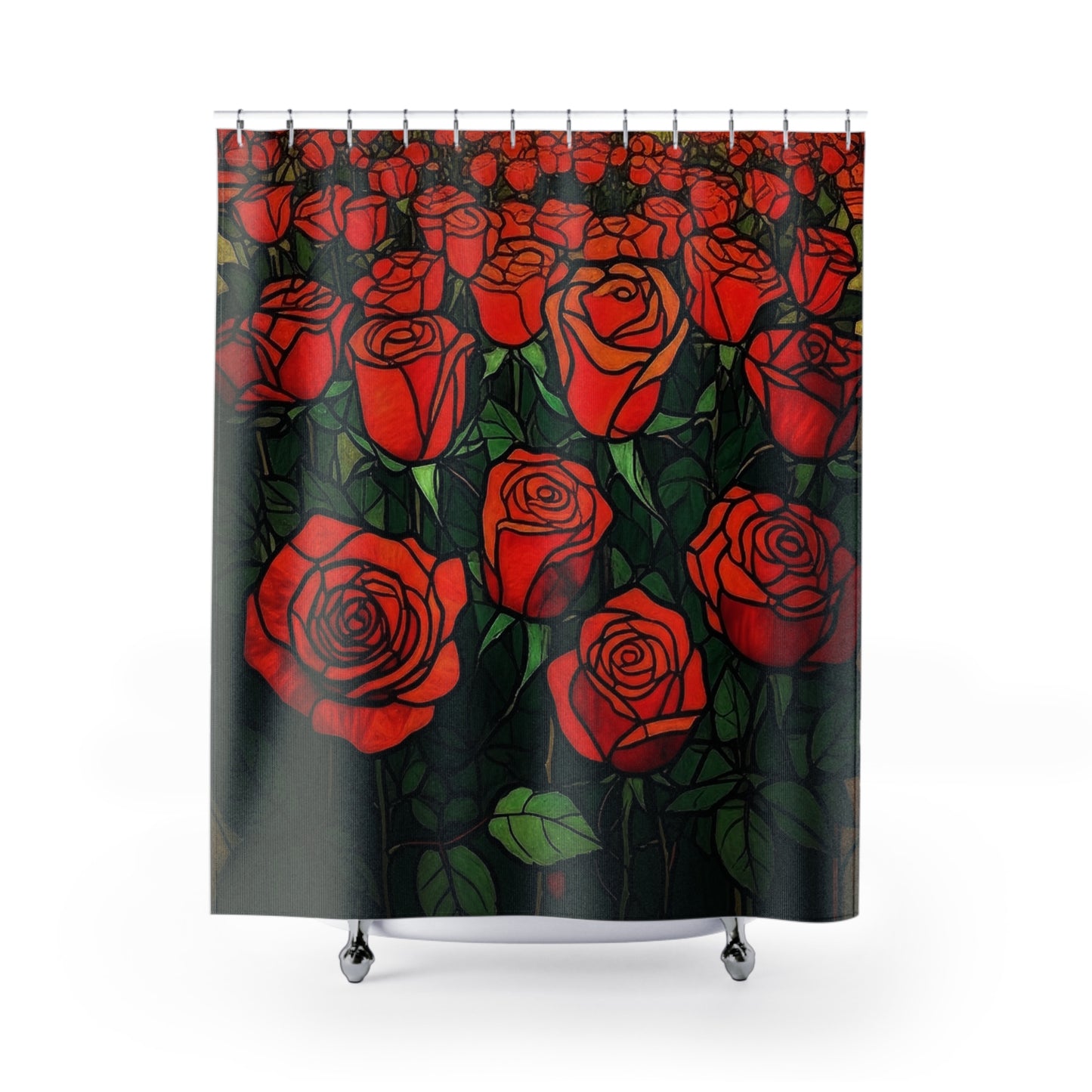 Shower Curtain in Rouge