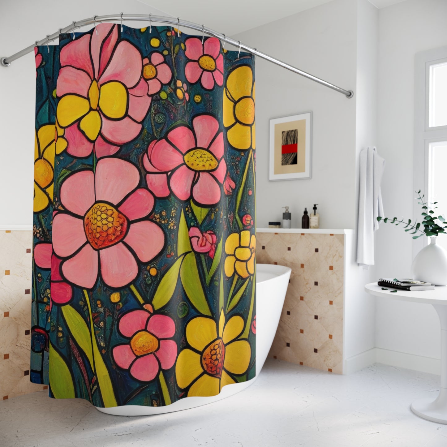 Shower Curtain in Daisy