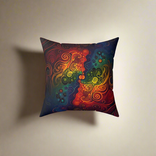 Accent Pillow in Rainbow