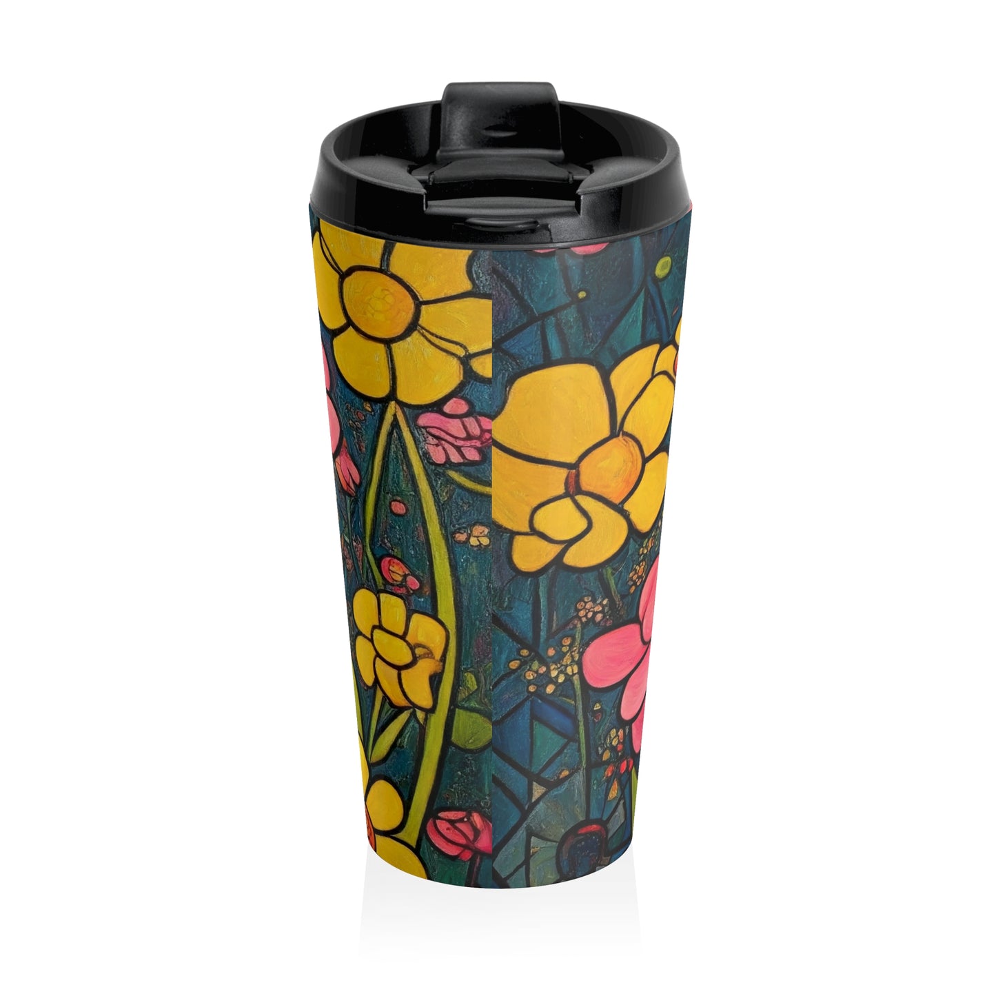 Stainless Steel Travel Mug in Daisy