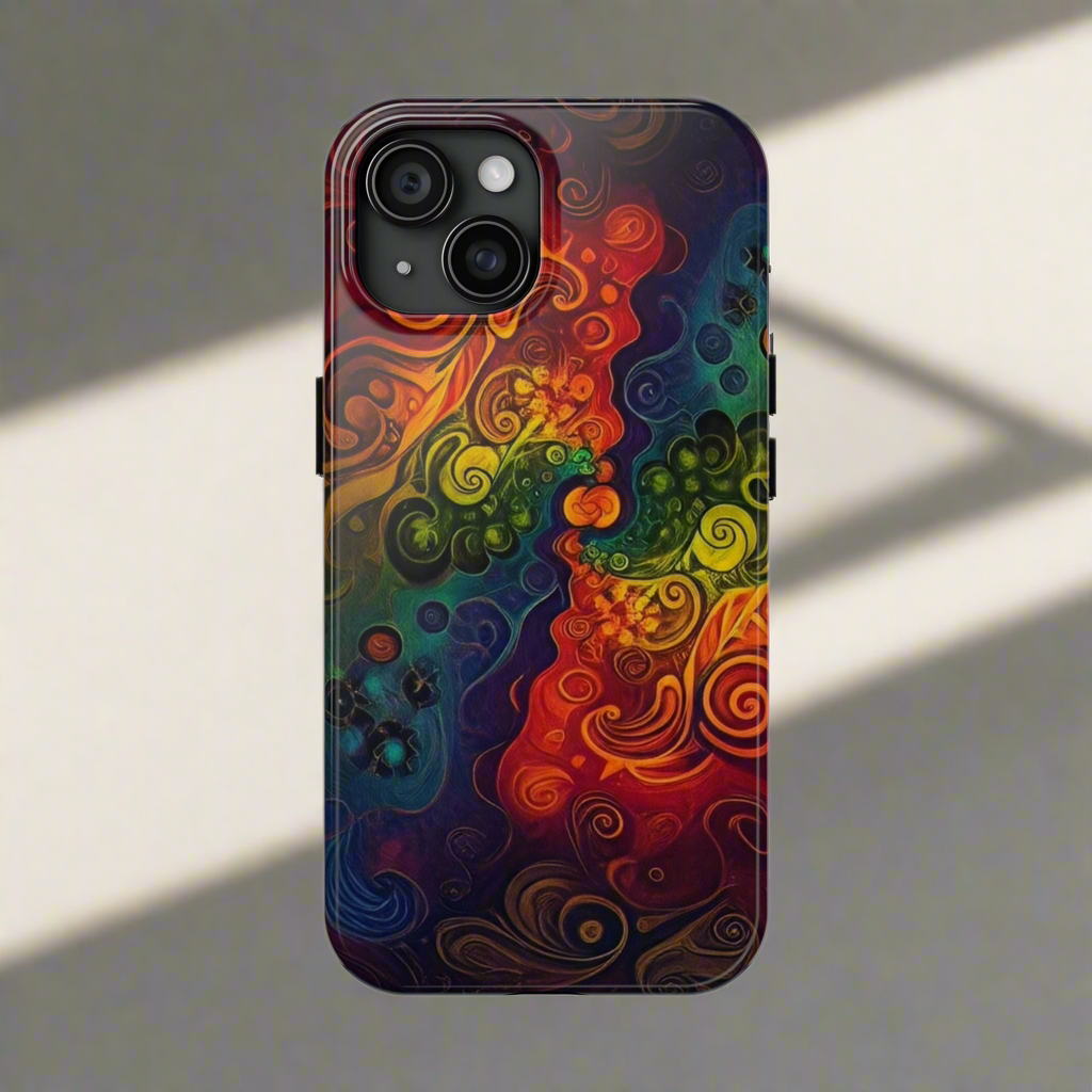 Tough Phone Case in Rainbow